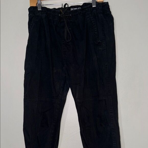 Black Jogger Pants with Tapered Fit - Picture 3 of 10